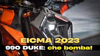 KTM 990 Duke ad EICMA arriva larma definitiva [upl. by Hughett]