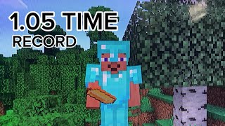 FULL DIAMOND ARMOR SPEEDRUN  121 MineCraft SpeedRun  minecraft speedrun record worldrecord [upl. by Assille]