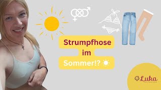 Strumpfhose im Sommer ☀️ Summer Tights tights nylon strumpfhose [upl. by Adnim312]