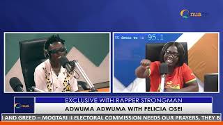 Strongman talks new song diss tracks relationship and family on AdwumaAdwuma with Felicia Osei [upl. by Ailic541]