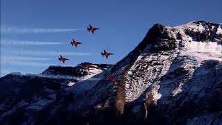 Patrouille Suisse Am Fliegerschiessen Axalp 75 Jahre Fliegerschiessplatz vom 12102017 [upl. by Sirromaj]