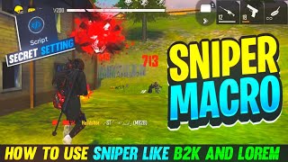 HOW TO USE DOUBLE SNIPER LIKE B2K AND LOREM IN PC  HOW TO USE SNIPER MACRO IN BLUESTACKS [upl. by Hersh724]