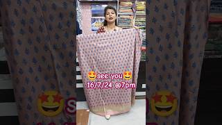 16724 cotton silk katanslub suitshandblockprinted shortvideo shorts youtubeshorts [upl. by Pang]