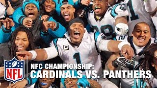 Cardinals vs Panthers NFC Championship  David Johnson vs Cam Newton  NFL Mini Replay [upl. by Graniela47]