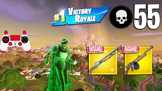 55 Elimination Solo Vs Squads Gameplay Wins Fortnite Season 2 PS4 Controller [upl. by Acsicnarf]