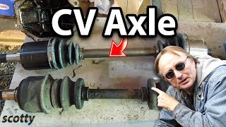 How to Replace a CV Axle in Your Car [upl. by Inalaeham545]