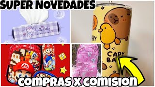 💲MOCHILAS BARATAS 🎒 ARTICULOS SANRIO 🩷 TERMOS CAPIBARA ❤️ COMISIONES [upl. by Ecidna]