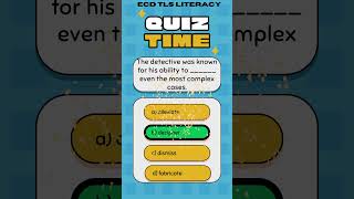 ECD TLS ENGLISH SPECIALIZATION VOCABULARY BUILDING  PEDAGOGY QUIZ GAME [upl. by Codie584]