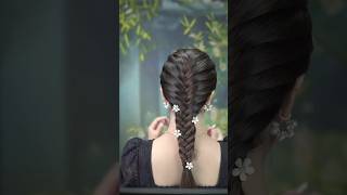 Hairstyle for girls easy Hairstyles latest hairstyle quick hairstyles hairstyle shorts diy [upl. by Nereus]