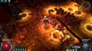 Gellig Mortezzah  Path of Exile Apex of Sacrifice Queen Atziri avoidance example [upl. by Hterrag]