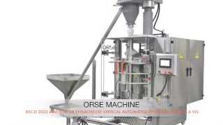 BSC D 2023 MACHINE DE ENSACHEUSE VERTICAL AUTOMATIQUE  SYSTEM DOSAGE A VIS 20 1000 gr [upl. by Eimiaj]