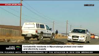 UPDATE Situation tense at Embalenhle in Secunda over service delivery [upl. by Pentheas602]