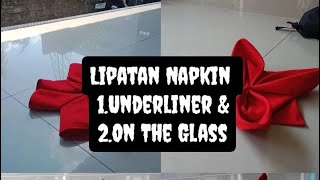 12 Lipatan Napkin UnderLiner amp On The Glass [upl. by Yragerg784]