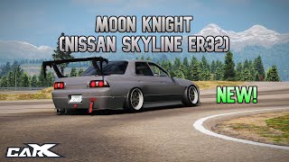 PRO Moon Knight Nissan Skyline ER32 Drift Tune CarX Drift Racing Online [upl. by Llenaj]