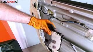 How to Install the Exterior Door Handle Lock Cylinder and Actuator Unit on a 2002 Mini Cooper [upl. by Collen]