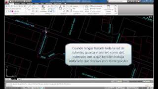 Exportar redes desde AutoCAD a EPANET con ayuda de EpaCAD [upl. by Treva]