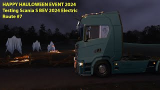 TESTING THE ETS2 SCANIA S BEV ELECTRIC 2024 v10 MOD UNCUT COMPLETE ROUTE HAULOWEEN EVENT 2024 7 [upl. by Ellenaj543]