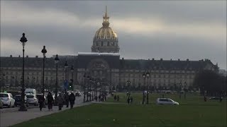 Paris Invalides Cannons Napoleon Tomb [upl. by Neros]