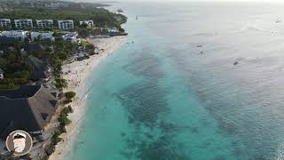 Nungwi Veraclub sunset beach hotel Zanzibar Ocean view aerial view [upl. by Ganny56]