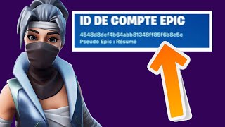 Comment retrouver son identifiant fortnite [upl. by Aivil]