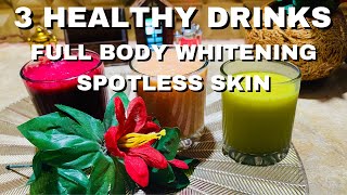 Radiant Skin Trio 3 Healthy Drinks For Glowing Skin  Spotless Skin and Full Body Whitening [upl. by Joycelin]