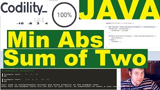 Codility MinAbsSumOfTwo Java solution [upl. by Hy]