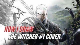 How I Draw The Witcher Corvo Bianco 1 Cover Process PART 2 [upl. by Aisek]