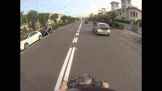 Zip SP Piaggio 125 2t  GoPro Hero3  Going to school [upl. by Catharine831]