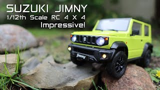 Love this RC Crawler Highly Detailed Suzuki Jimny 112th scale 4x4  Review [upl. by Yelrehs]