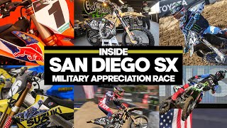 Inside San Diego SX Military Appreciation Race Video [upl. by Nolyaw909]