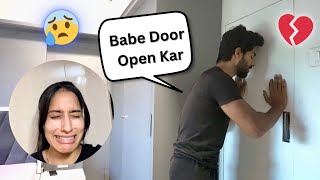 Crying With The Door Locked Prank😭 Rahul and Bhumi [upl. by Anuahc]