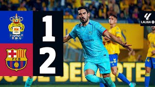 LAS PALMAS 1 vs 2 FC BARCELONA  LALIGA 202324 MD19 [upl. by Malvia]