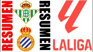 Real Betis 10 RCD Espanyol Resumen  La Liga 20242025 [upl. by Lonne]