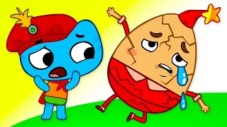 Humpy Dumpty Song  Видео для детей  Kit and Kate  Nursery Rhymes Russian [upl. by Sabas686]