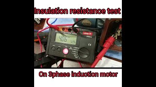 How to do insulation resistance test on a 3phase motor [upl. by Ayoj]