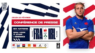 XVdeFrance  La conférence de presse avant FranceIrlande Six Nations 2022 [upl. by Htelimay535]