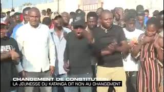 La dynamique des jeunes katangaisedit non au changement de la constitution [upl. by Ergener]