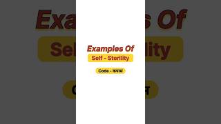 Examples of self sterility [upl. by Jarib]