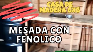 Mesada de cocina con restos de fenólico reutilizar reciclar madera [upl. by Kcirdnek]