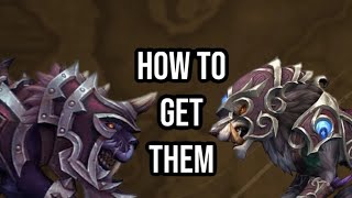 HOW TO GET THE BLACKROCK SABER amp KALDOREI WAR WOLF MOUNTS WORLD OF WARCRAFT [upl. by Laen538]