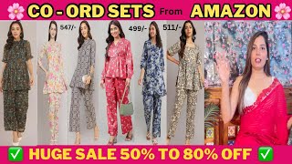 CO ORD SET from Amazon amazon sale coordset amazongreatindianfestival haulvideo [upl. by Goraud]