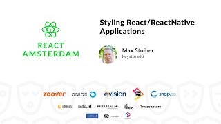 Styling ReactReactNative Applications  Max Stoiber [upl. by Farika]