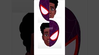 SpiderMan Verse 3 Transformation Miles Morales Craft shorts art spiderman [upl. by Ruff]