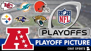 NFL Playoff Picture AFC Clinching Scenarios Wild Card Race And Standings Entering Week 13 Of 2023 [upl. by Osgood]