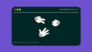 rock paper and scissors game Python [upl. by Dloreh]