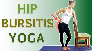 How To Relieve Heal amp Ease Hip Bursitis Pain 😖 Hip Bursitis Yoga [upl. by Yul438]