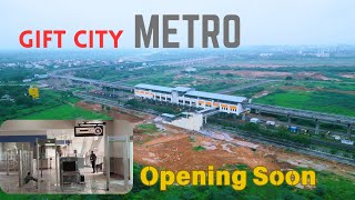 Gift City Metro update  Ahmedabad Gift City Metro Gujarat  gujarat infrastructure [upl. by Nylrem418]