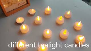 Different LED tealight candle [upl. by Osmond]