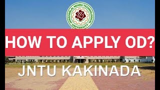 JNTUK OD APPLY ONLINE PROCEDURE jntuk [upl. by Garihc115]