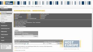 Host Europe VideoFAQ Einrichtung von Filtergruppen [upl. by Nissie840]